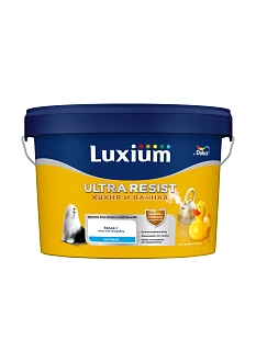 Краска для кухни и ванной латексная Luxium Ultra Resist матовая база BW 2,5 л