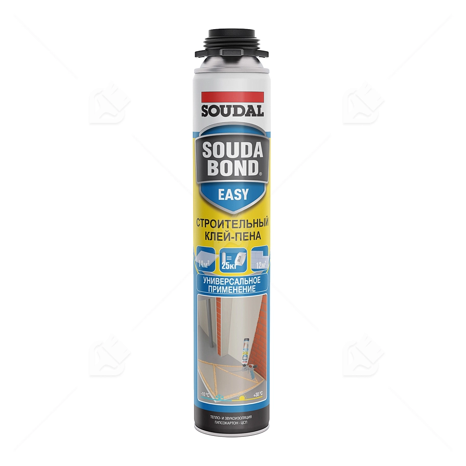 Клей-пена универсальная полиуретановая Soudal Soudabond Easy Gun зимняя 750 мл.