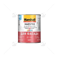 Краска фасадная акриловая Marshall Maestro глубокоматовая база BW 0,9 л.