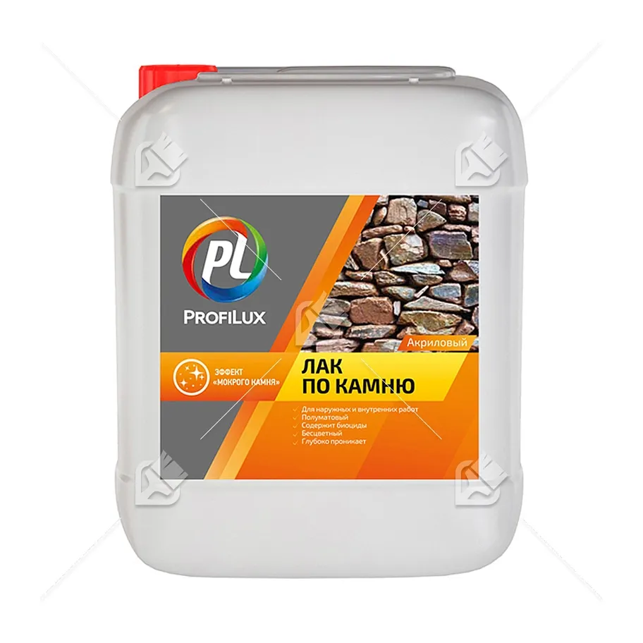 Лак по камню акриловый Profilux полуматовая 5 л.