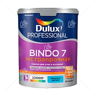 Краска для стен и потолков латексная экстрапрочная Dulux Professional Bindo 7 матовая база BW 4,5 л.