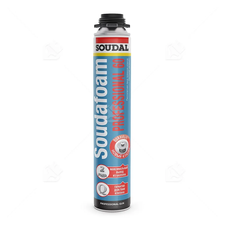 Пена профессиональная Soudal Soudafoam Professional 750 мл. выход 60 л.