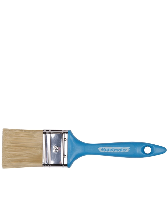 Handmaler Blue / Хэндмалер Синий Кисть плоская искусственная щетина пластиковая ручка
