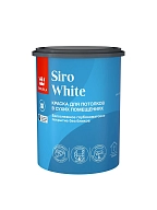 Краска для потолков Tikkurila SIRO WHITE A глубокоматовая 0,9л