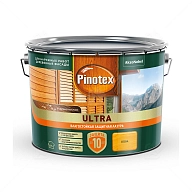 Пропитка декоративная для защиты древесины Pinotex Ultra AWB полуглянцевая сосна 9 л