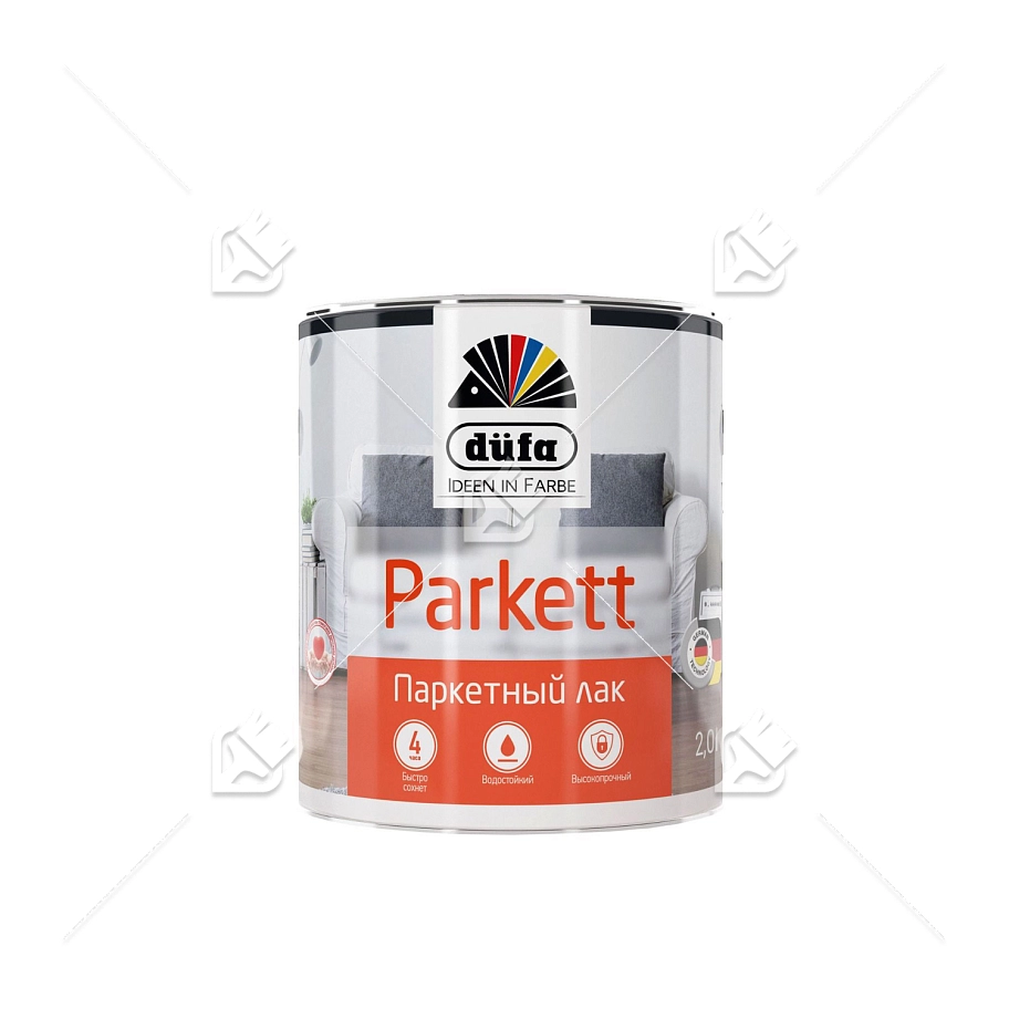Лак паркетный Dufa Parkettlack глянцевый 2 л.
