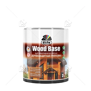 Грунт для защиты древесины Dufa Wood Base с биоцидом бесцветная 2 л.