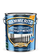 Краска для металлических поверхностей алкидная Hammerite гладкая глянцевая зеленый мох (RAL 6005) 5 л