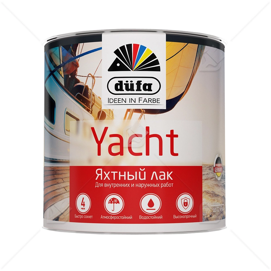 Лак яхтный алкидно-уретановый Dufa Yacht глянцевый 2 л