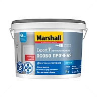 Краска для стен и потолков латексная Marshall Export-7 матовая база BW 9 л.