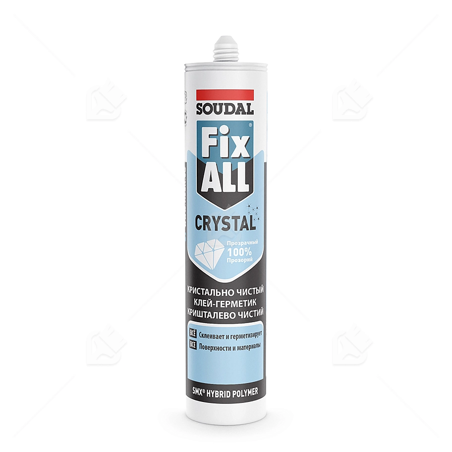 Клей-герметик универсальный Soudal Fix All Crystal прозрачный 290 мл.