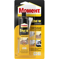 Герметик силиконовый универсальный Момент прозрачный 70 мл