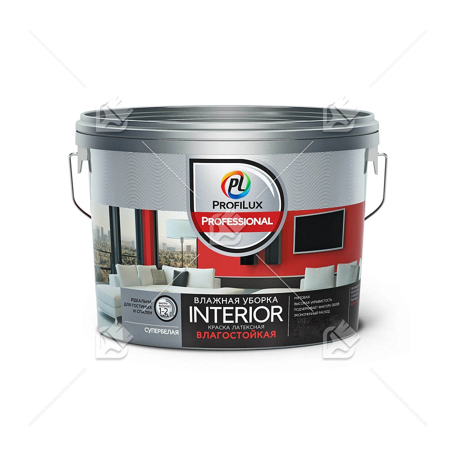 Краска для стен и потолков водно-дисперсионная Profilux Professional Interior матовая 13 кг.