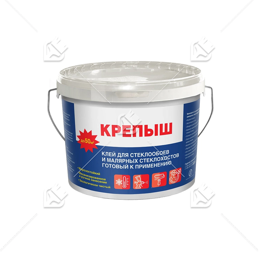 Клей обойный для стеклообоев Крепыш 10кг