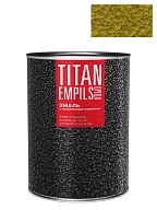 Эмаль для металлических поверхностей Ореол Титан молотковая золотистая 0,8 кг.