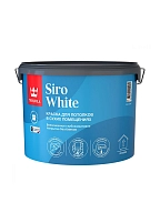 Краска для потолков Tikkurila SIRO WHITE A глубокоматовая 9л