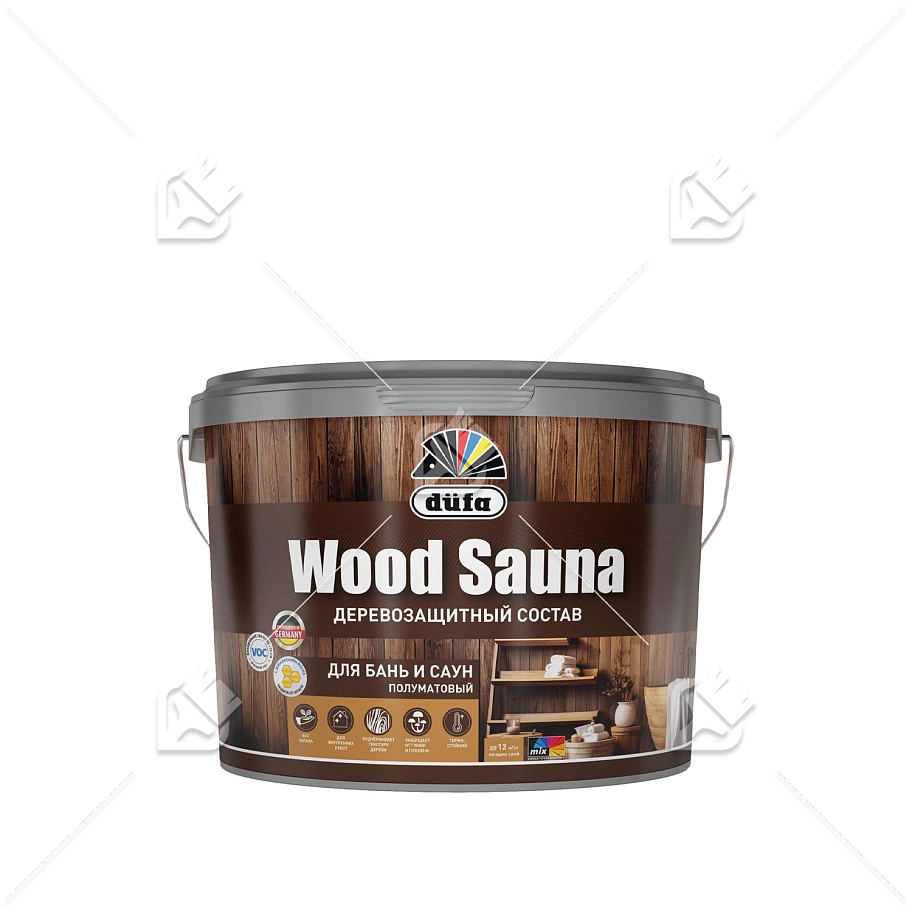 Лак для бань и саун Dufa Wood Sauna 0,9 л