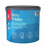Краска для потолков Tikkurila SIRO WHITE A глубокоматовая 2,7л