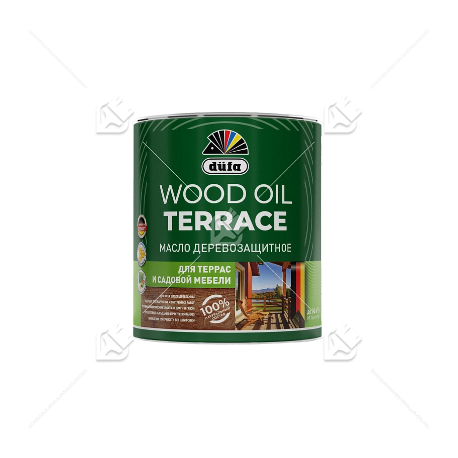 Масло деревозащитное для террас и садовой мебели Dufa Wood Oil Terrace дуб 0,9л