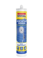 Герметик силиконовый санитарный Soudal белый 280 мл.