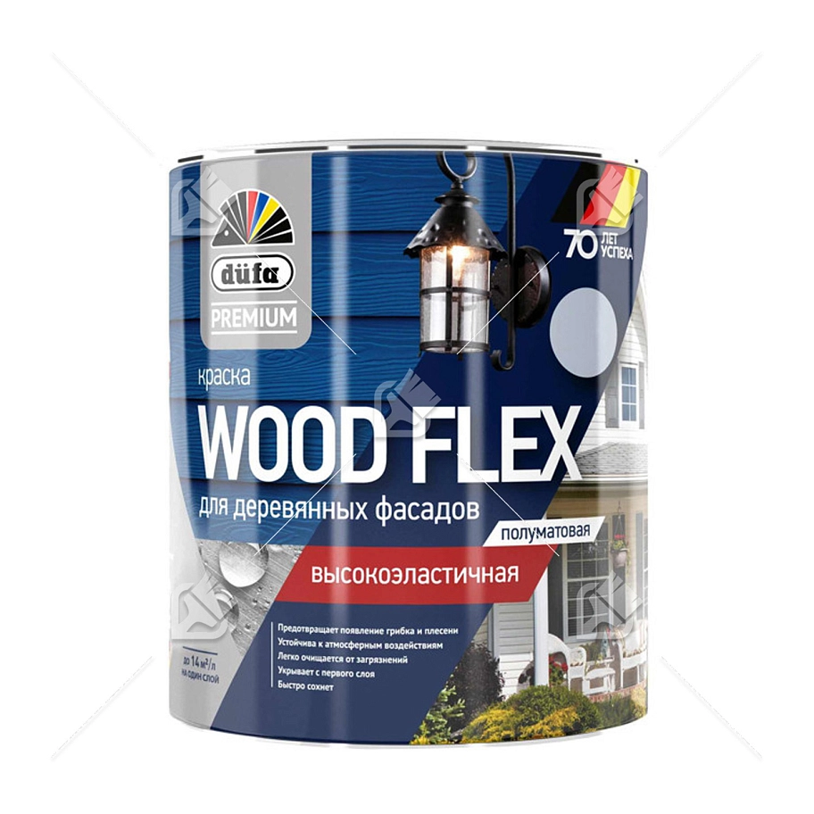 Краска фасадная Dufa Premium Wood Flex база 1 полуматовая 0,9 л.