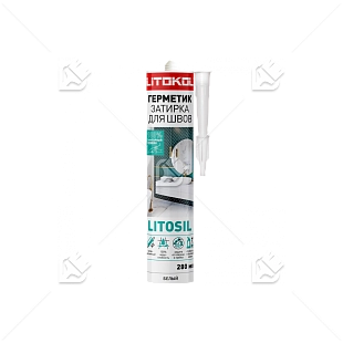 Герметик санитарный силиконовый Litokol Litosil серый 280 мл