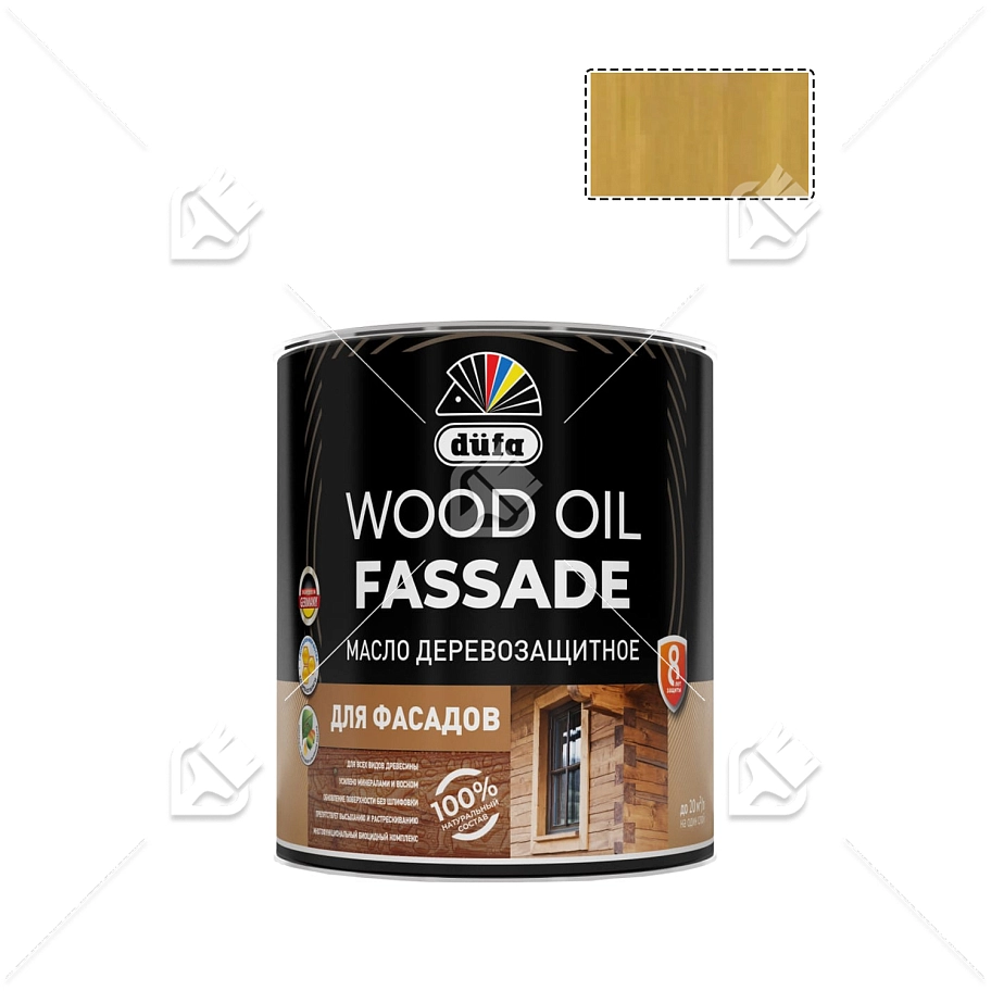 Масло деревозащитное для фасадов Dufa Wood Oil Fassade лиственница 0,9 л.