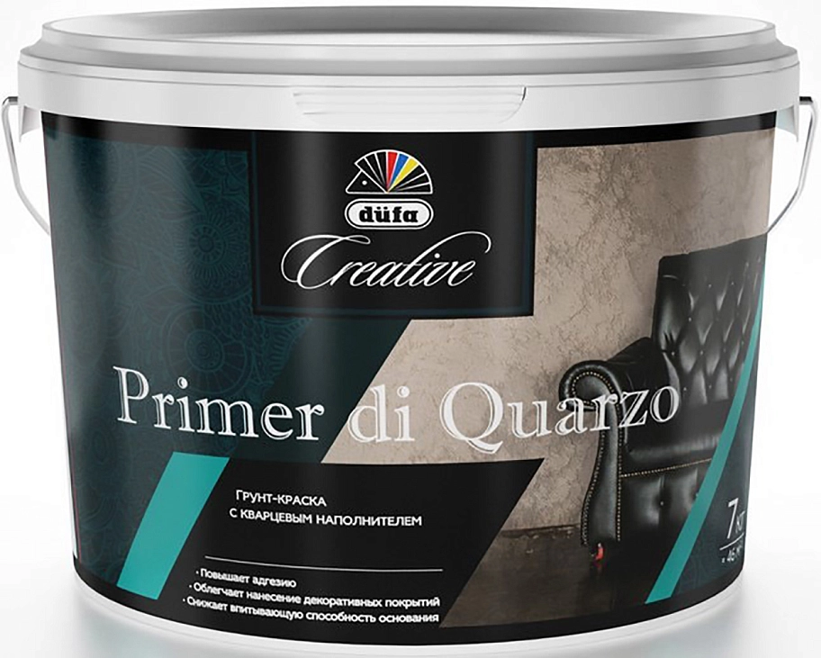 Dufa Creative Primer Di Quarzo / Дюфа Креатив Праймер Ди Куарзо Грунт под покрытие декоративное кварцевый матовый