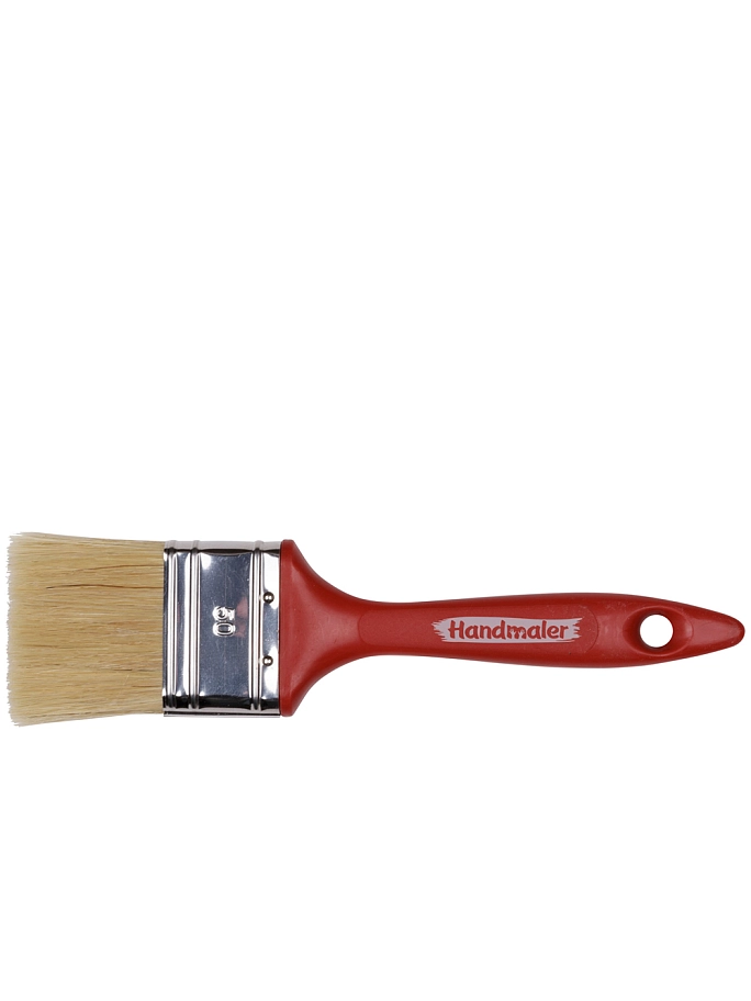 Handmaler Red / Хэндмалер Красный Кисть плоская светлая смешанная щетина пластиковая ручка