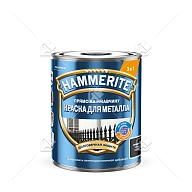 Краска для металлических поверхностей алкидная Hammerite гладкая RAL 9005 черная 0,75 л.