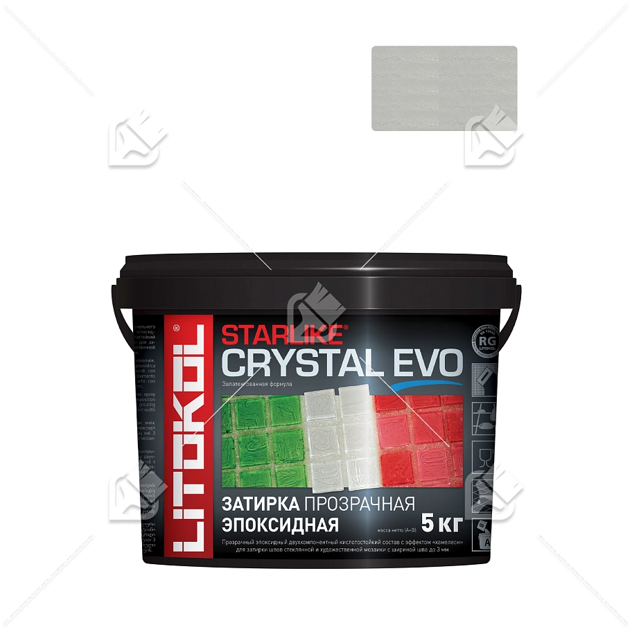 Затирка эпоксидная Litokol Starlike Evo S.700 прозрачный 5 кг.