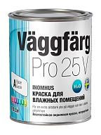 Landora VäggFärg Pro 25/ Ландора Ваггфарг Про 25 Краска для стен и потолков моющаяся акрилатная полуматовая