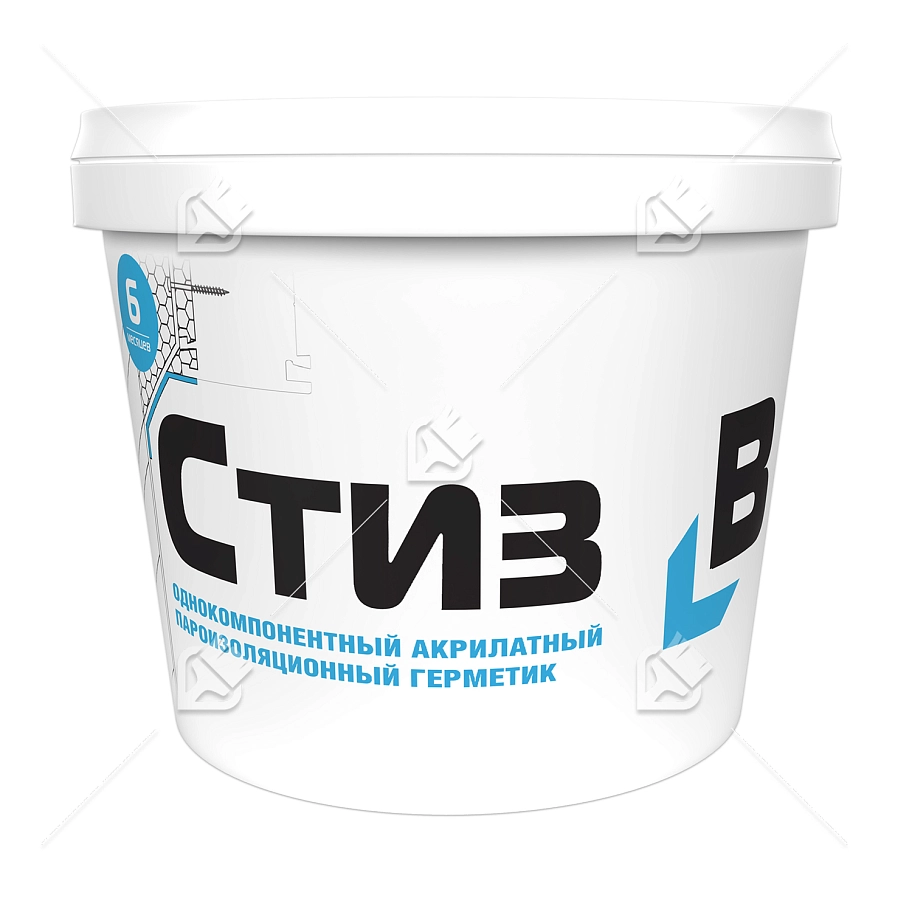 Герметик акрилатный пароизоляционный Сази Стиз В белый 3 кг