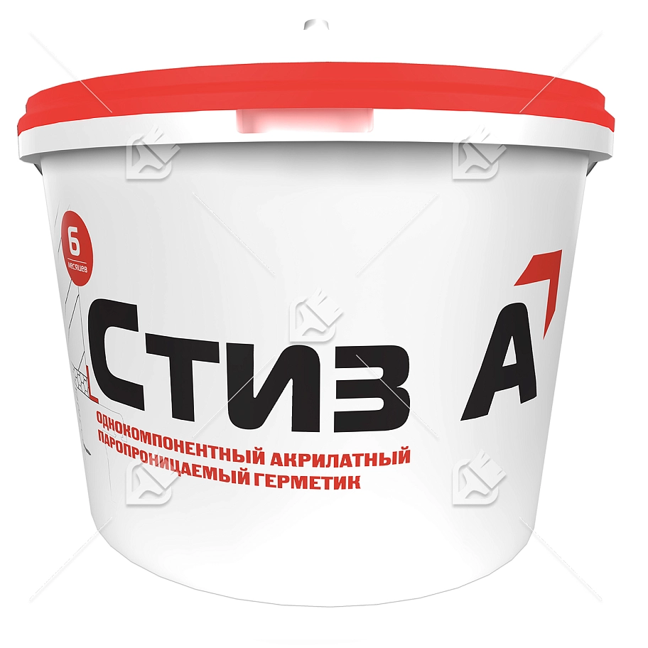 Герметик акрилатный паропроницаемый Сази Стиз А 7 кг.