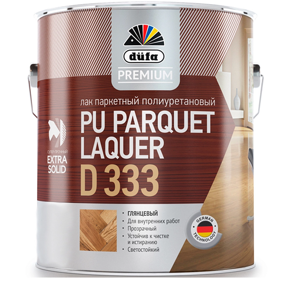Dufa Premium PU Parquet Laquer D333 / Дюфа Премиум ПУ Паркет Лакер Д333 Лак паркетный полиуретановый глянцевый