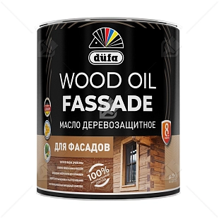 Масло деревозащитное для фасадов Dufa Wood Oil Fassade бесцветное 0,9 л.