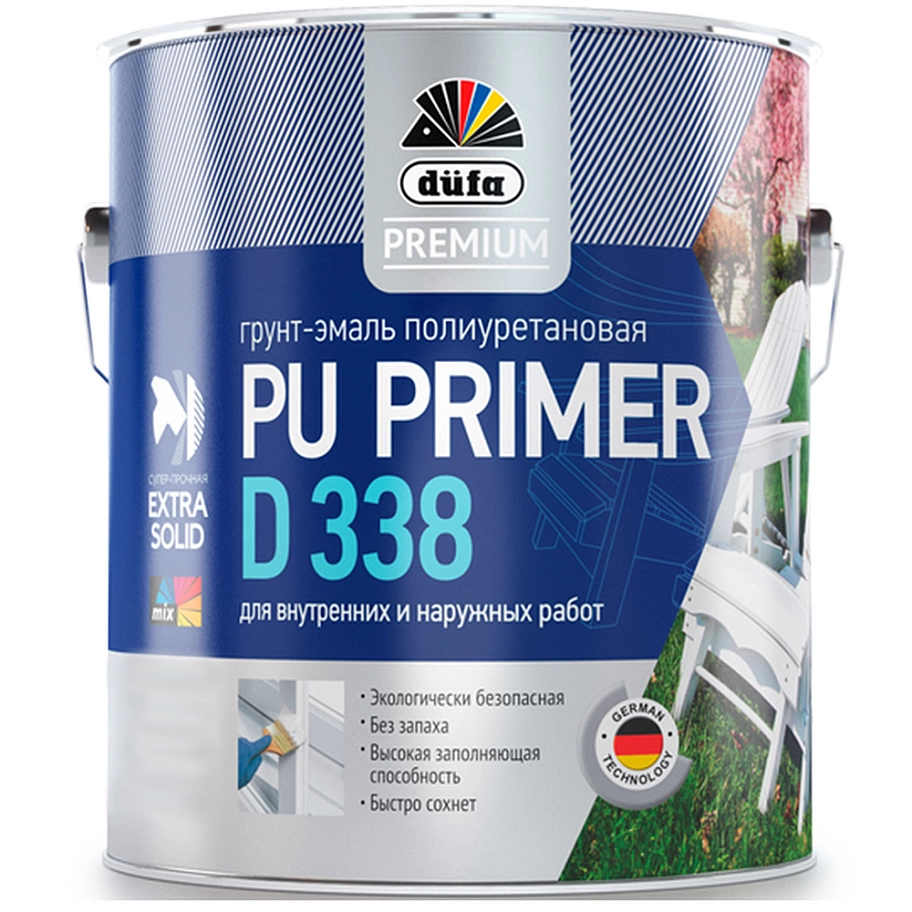 Dufa Premium Expert PU-Vorlack D338 / Дюфа Премиум Эксперт ПУ-Ворлак Д338 Эмаль грунтовочная полиуретановая матовая