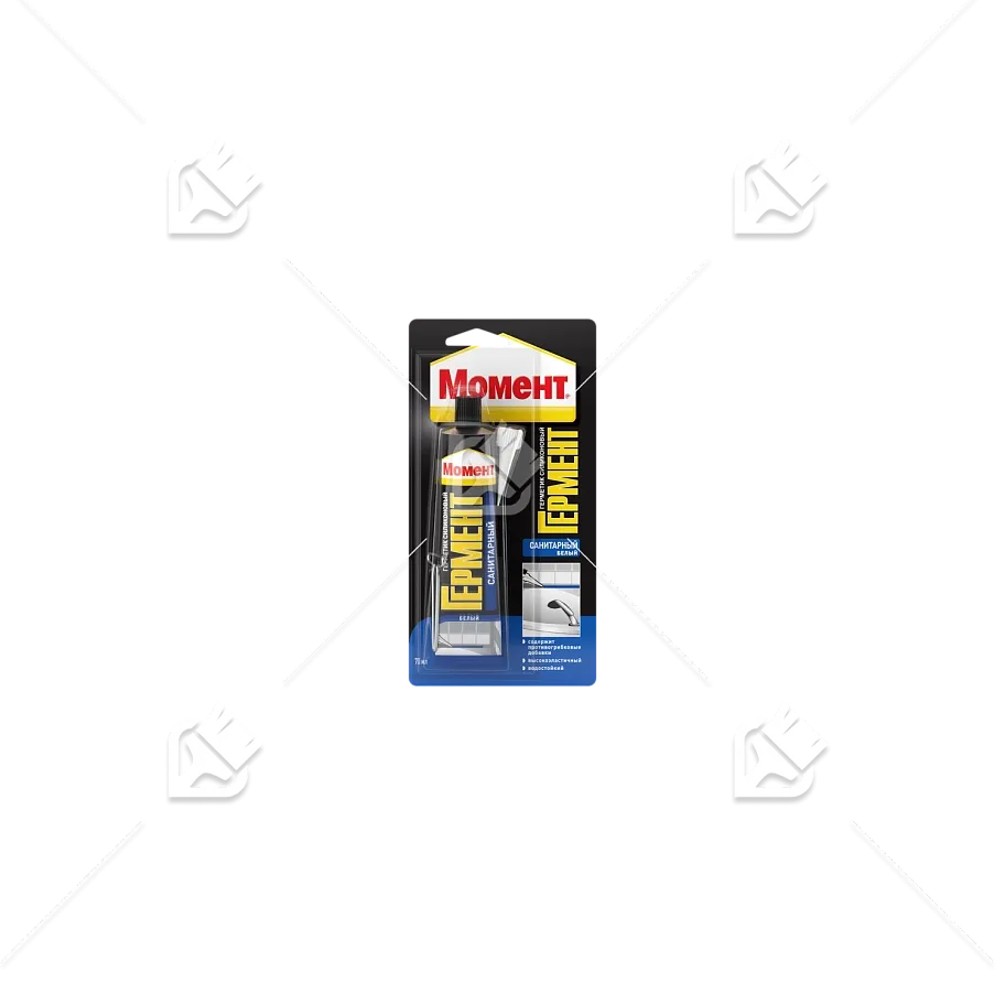 Герметик силиконовый санитарный Момент Гермент прозрачный 70 мл