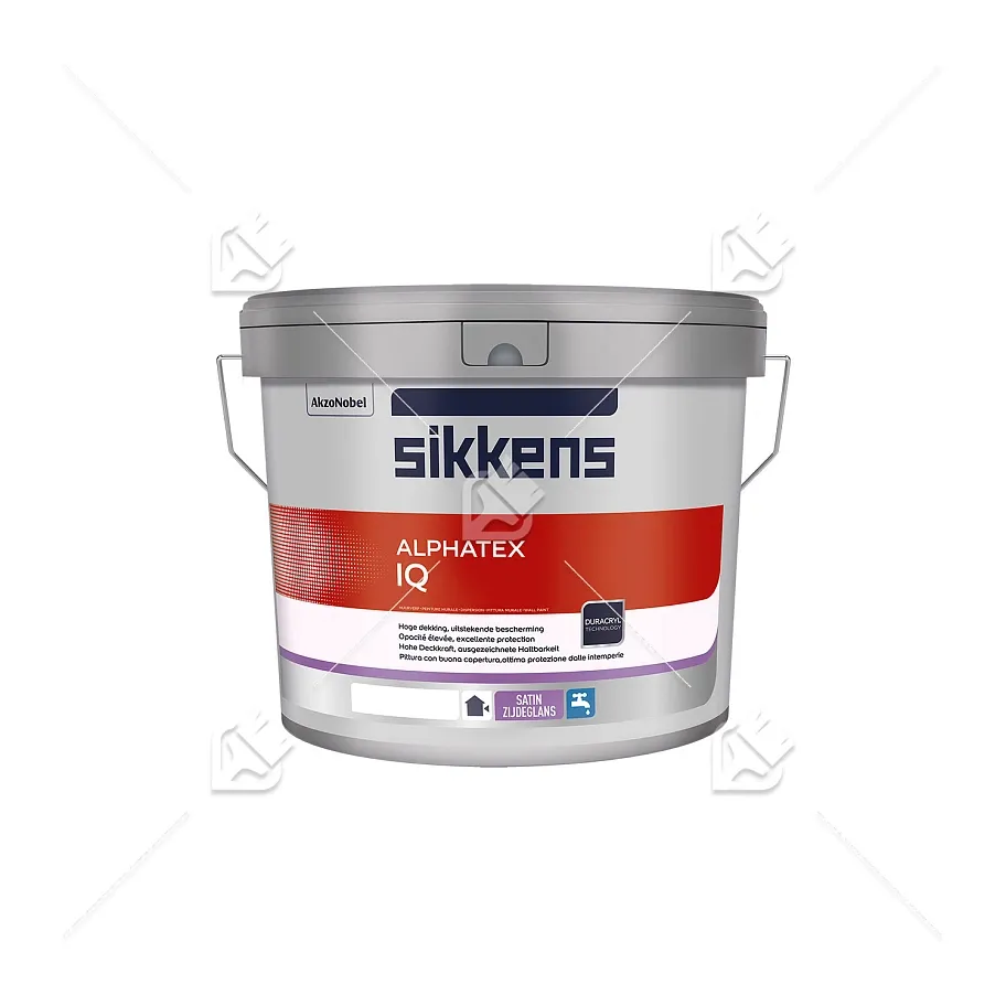 Краска для внутренних и наружных работ акриловая Sikkens Alphatex IQ полуматовая база BS W05 10 л.