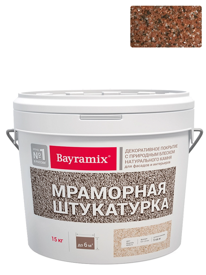Штукатурка декоративная мраморная Bayramix Red Stone-K 15 кг.