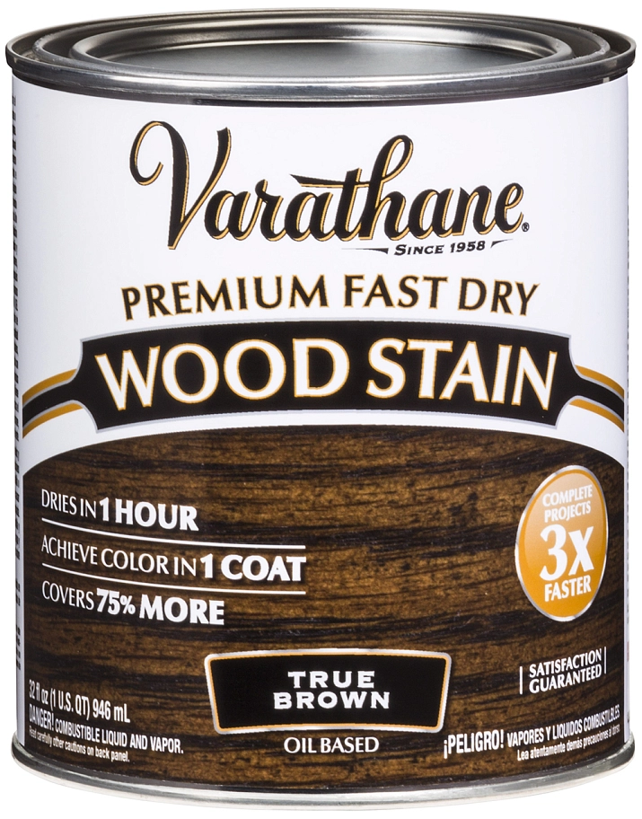 Масло тонирующее быстросохнущее Varathane Fast Dry Wood Stain подлинный коричневый 0,946 л.