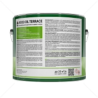 Масло деревозащитное для террас и садовой мебели Dufa Wood Oil Terrace орех 9л