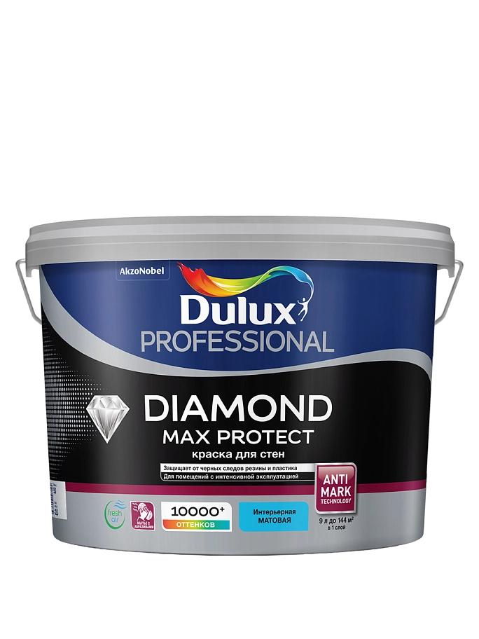 Diamond Max Protect / Дюлакс Макс Протект Краска для стен и потолков водно-дисперсионная матовая