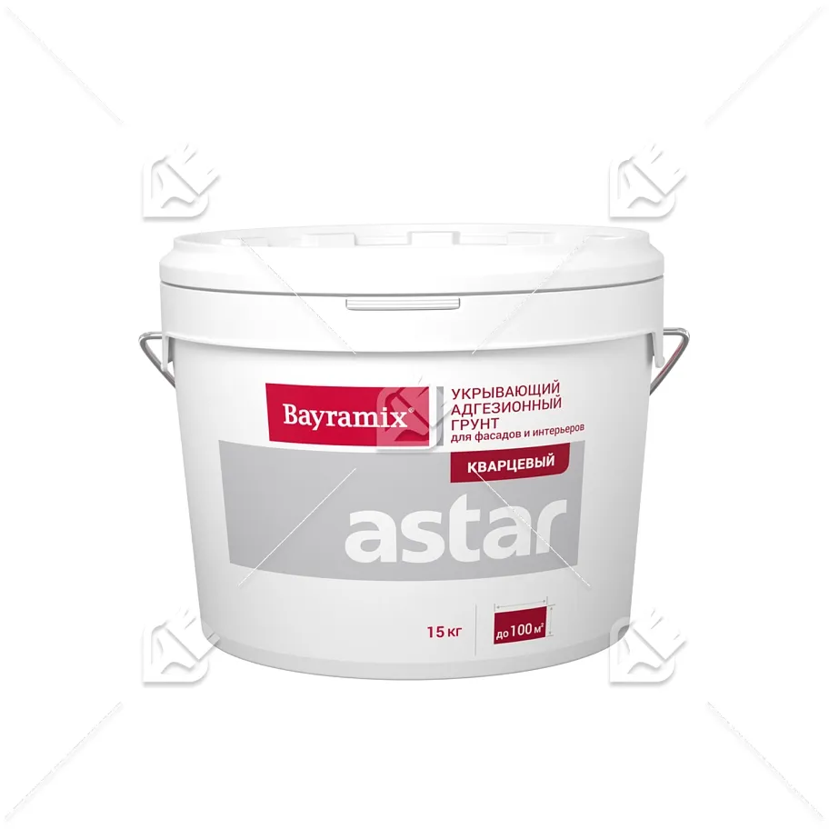 Bayramix Astar грунт с кварцевым наполнителем для внутренних и наружных работ 15кг (В2-бесцветная база под колеровку)