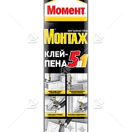 Момент Монтаж 5в1 клей-пена проф., 750мл