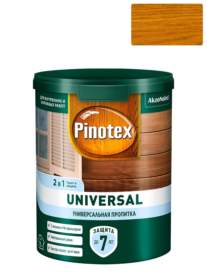 Pinotex Universal / Пинотекс Универсал 2 в 1 универсальная пропитка для древесины