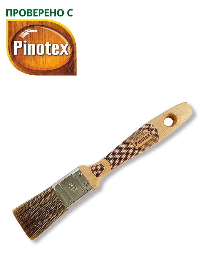 Handmaler PRO GREEN / Хэндмалер ПРО ГРИН плоская смешанная щетина, буковая ручка