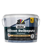 Штукатурка декоративная на силиконовой основе Dufa Silicon Reibeputz короед 2 мм 25 кг