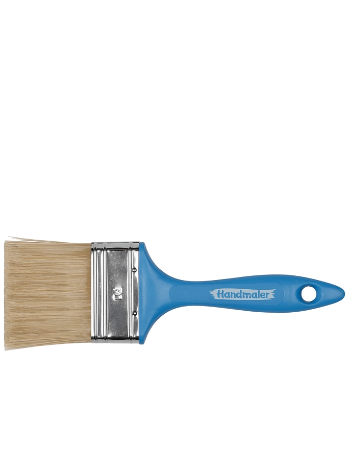 Handmaler Blue / Хэндмалер Синий Кисть плоская искусственная щетина пластиковая ручка