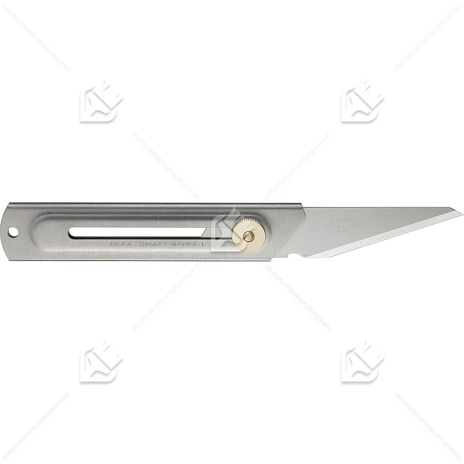 Нож хозяйственный Olfa с выдвижным лезвием нержавеющая сталь 20 мм.